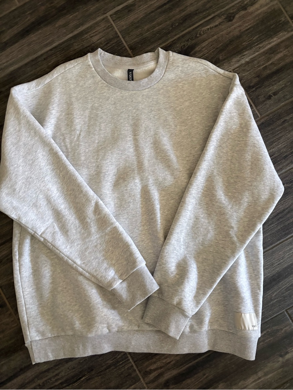 Vuori- W Restore Oversize Crew- Pale Heather Grey- size XL
